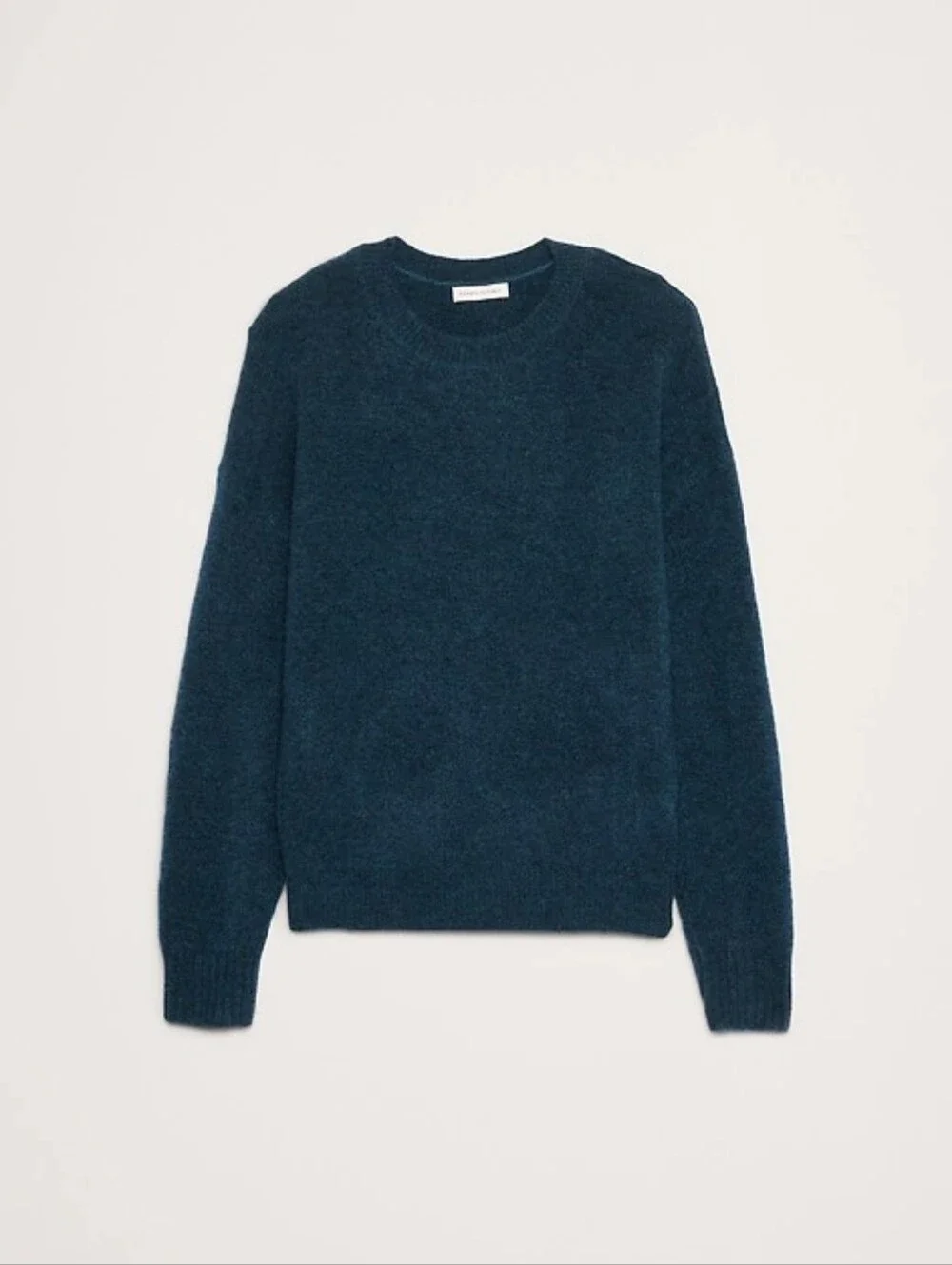 NWT Banana Republic Teal Shadow Italian Alpaca-Wool Blend Sweater Size Large